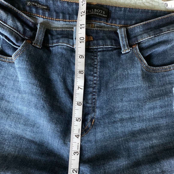 Talbots Flawless Five Pocket Slim Straight Jeans - Picture 5 of 8